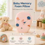 Sprout Kidz Memory Foam Baby Pillow Soft Head Support Cushion Color May Vary - Image 3