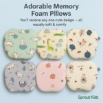 Sprout Kidz Memory Foam Baby Pillow Soft Head Support Cushion Color May Vary - Image 5