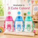 Sprout Kidz Hello Bear Kids Sipper BottleBPA-Free Straw Sipper 400ml - Image 5