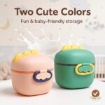 Sprout Kidz Dinosaur Baby Milk Powder Container BPA-Free Plastic Storage Box with Spoon - Image 5