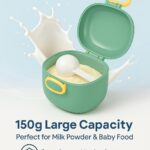 Sprout Kidz Stainless Steel Baby Feeding Bottle with BPA-Free Silicone Nipple & Dinosaur Milk Powder Container BPA-Free - Image 4