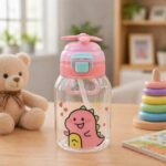 Sprout Kidz Kids Fan Cap Straw Sipper Bottle BPA-Free Plastic Water Bottle 400ml