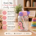 Sprout Kidz Kids Fan Cap Straw Sipper Bottle BPA-Free Plastic Water Bottle 400ml - Image 2