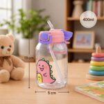 Sprout Kidz Kids Fan Cap Straw Sipper Bottle BPA-Free Plastic Water Bottle 400ml - Image 3