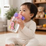 Sprout Kidz Kids Fan Cap Straw Sipper Bottle BPA-Free Plastic Water Bottle 400ml - Image 4
