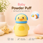 Sprout Kidz Portable Baby Skin Care Baby Powder Puff for New Born and Kids for Baby Face and Body - Duck - Image 2