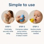 Sprout Kidz 4 in 1 Baby Grooming Set Nail Scissors, Clipper, File & Tweezers with Baby Nose Cleaner BPA-Free Complete Hygiene Combo - Light Blue - Image 2