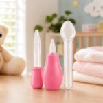 Sprout Kidz Baby Nose Cleaner Kit Nasal Aspirator Set with Cleaning Tools BPA-Free