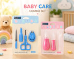 Sprout Kidz 4 in 1 Baby Grooming Set Nail Scissors, Clipper, File & Tweezers with Nose Cleaner Kit BPA-Free