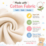 Sprout Kidz Pack of 2 Baby Cap, Mittens & Gloves Set Soft Cotton Newborn Essentials - Image 3