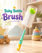 Sprout Kidz Baby Bottle Cleaning Brush, BPA-Free Multi- Use Cleaning Brush - Multicolour