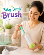 Sprout Kidz Baby Bottle Cleaning Brush, BPA-Free Multi- Use Cleaning Brush - Multicolour - Image 4