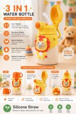 Sprout Kidz 3-in-1 Sipper Cum Bottle & Cleaner Combo - 550 ml - Image 3