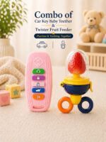 Sprout Kidz Car Key Teether & Twister Fruit Feeder Combo BPA-Free Silicone