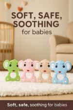 Sprout Kidz Elephant Teether & Twister Fruit Feeder Combo BPA-Free Silicone - Image 4