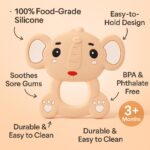 Sprout Kidz Elephant Teether & Twister Fruit Feeder Combo BPA-Free Silicone - Image 3