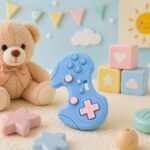 Sprout Kidz Gaming Teether BPA-Free Silicone Soft Chew Toy for Babies Pack of 1