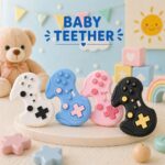 Sprout Kidz Gaming Teether BPA-Free Silicone Soft Chew Toy for Babies Pack of 1 - Image 5