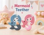 Sprout Kidz Mermaid Teether & Frog Fruit Feeder Green Yellow Combo BPA-Free Silicone - Image 3