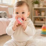 Sprout Kidz Ice Cream Teether & LoveL Fruit Feeder Blue White Combo BPA-Free Silicone - Image 5