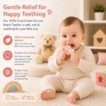 Sprout Kidz Ice Cream Teether BPA-Free Silicone Soft Chew Toy for Babies Pack of 1 - Image 2
