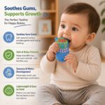 Sprout Kidz Remote Teether & LoveL Fruit Feeder Blue Green Combo BPA-Free Silicone - Image 4